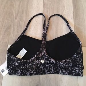 Lululemon Flow Y Nulu Bra Size 4 Floral Print
